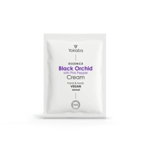 Black Orchid avec poivre rose Crème pour les mains et le corps Essence sensuelle Yokaba - sachet de 2 ml